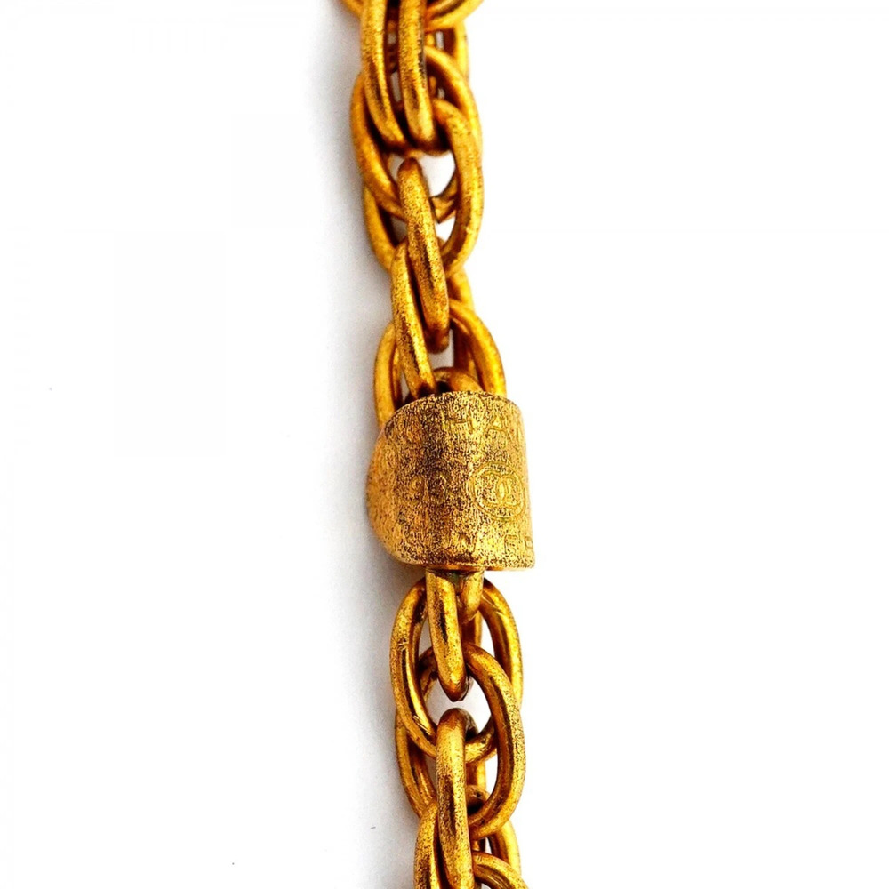 CHANEL Gold Logo Necklace - Picture 5 of 9